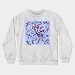 Dragonflies Flying Fete Crewneck Sweatshirt